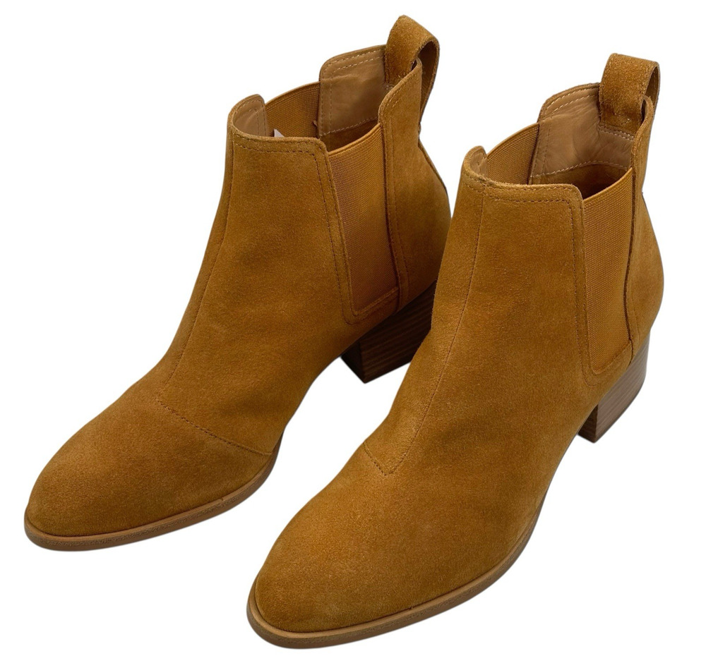 Rag & Bone Walker Chelsea Ankle Boots Camel Suede Womens 8 US/38 EU New $495